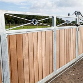 Metal Frame Wooden Gate